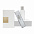 Набор антисептиков для рук REFILLABLE White, 60 мл (серый) с логотипом в Астрахани заказать по выгодной цене в кибермаркете AvroraStore