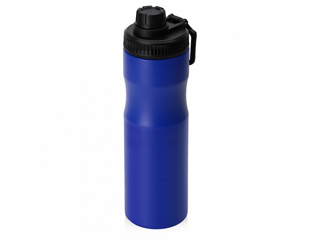 Бутылка для воды Supply Waterline, нерж сталь, 850 мл, синий/черный с логотипом в Астрахани заказать по выгодной цене в кибермаркете AvroraStore
