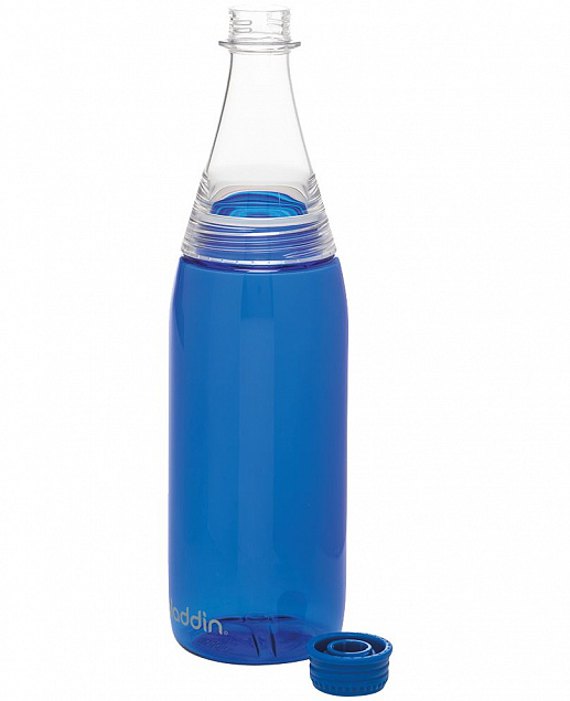 Бутылка для воды Fresco, голубая с логотипом в Астрахани заказать по выгодной цене в кибермаркете AvroraStore