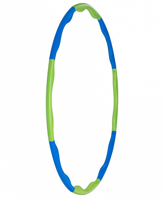 Обруч массажный Hula Hoop, сине-зеленый с логотипом в Астрахани заказать по выгодной цене в кибермаркете AvroraStore