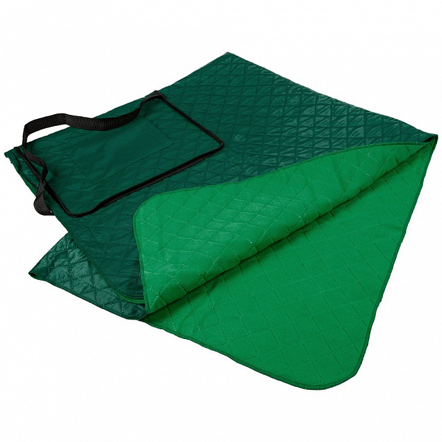 Плед для пикника Soft &amp; Dry, зеленый с логотипом в Астрахани заказать по выгодной цене в кибермаркете AvroraStore