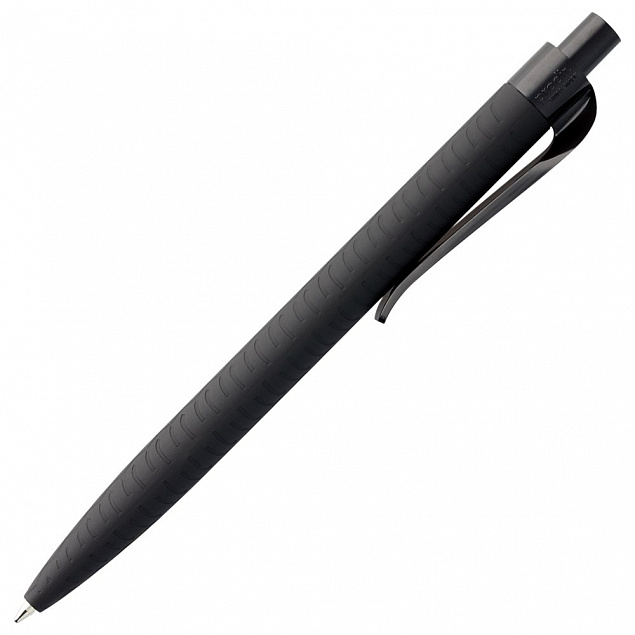 Ручка шариковая Prodir QS03 PRP Tyre Soft Touch, черная с логотипом в Астрахани заказать по выгодной цене в кибермаркете AvroraStore