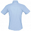 Рубашка женская с коротким рукавом ELITE, голубая с логотипом в Астрахани заказать по выгодной цене в кибермаркете AvroraStore