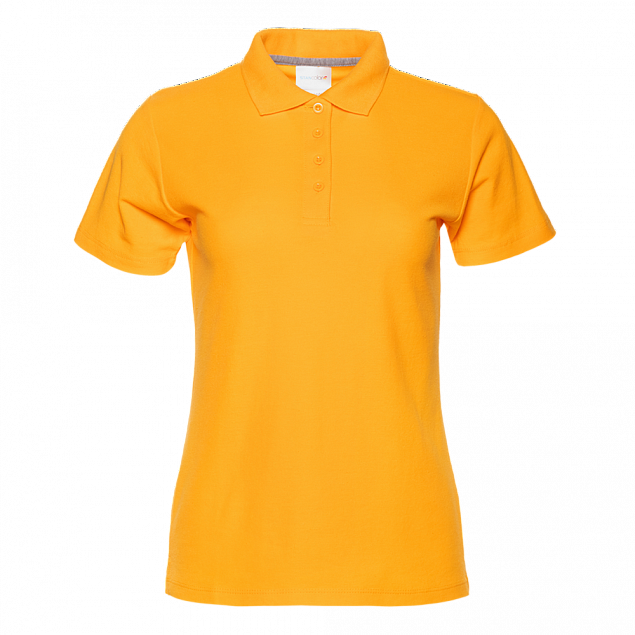 Рубашка поло Рубашка женская 04WL Жёлтый с логотипом в Астрахани заказать по выгодной цене в кибермаркете AvroraStore