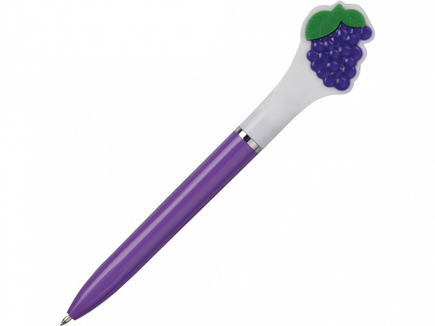 Ручка шариковая  Виноград, фиолетовый с логотипом в Астрахани заказать по выгодной цене в кибермаркете AvroraStore