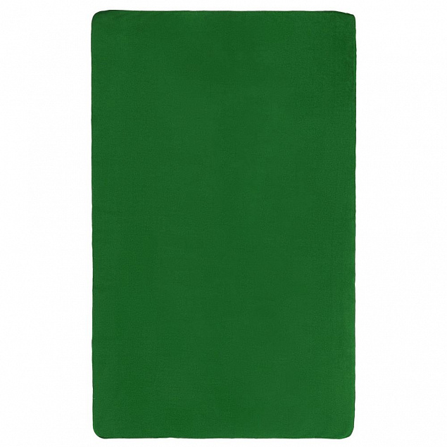 Флисовый плед Warm&Peace XL, зеленый с логотипом в Астрахани заказать по выгодной цене в кибермаркете AvroraStore