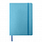 Ежедневник недатированный Shady, А5,  голубой, кремовый блок, лазурный обрез с логотипом в Астрахани заказать по выгодной цене в кибермаркете AvroraStore
