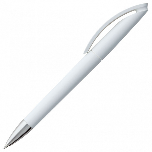 Ручка шариковая Prodir DS3.1 TPC, белая с логотипом в Астрахани заказать по выгодной цене в кибермаркете AvroraStore