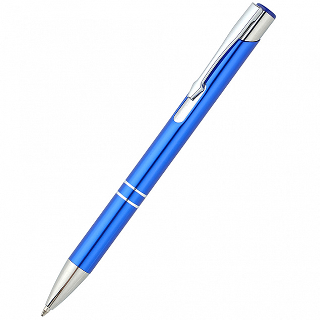Ручка металлическая Holly - Синий HH с логотипом в Астрахани заказать по выгодной цене в кибермаркете AvroraStore
