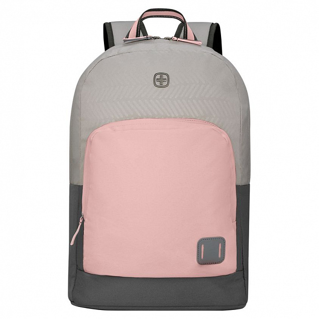 Рюкзак Next Crango, серый с розовым с логотипом в Астрахани заказать по выгодной цене в кибермаркете AvroraStore