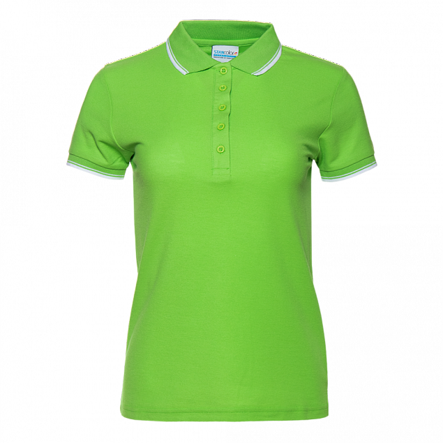 Рубашка поло Рубашка 04BK Ярко-зелёный с логотипом в Астрахани заказать по выгодной цене в кибермаркете AvroraStore
