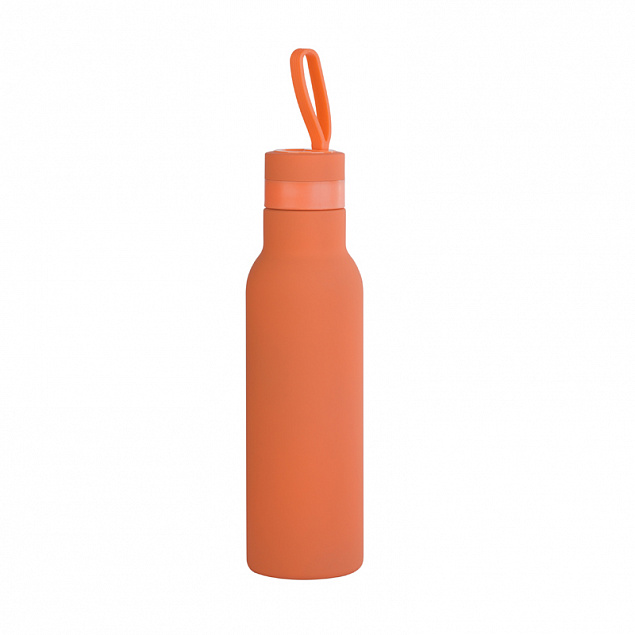 Бутылка для воды "Фитнес", покрытие soft touch, 0,7 л. с логотипом в Астрахани заказать по выгодной цене в кибермаркете AvroraStore
