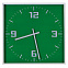 Часы настенные "КВАДРАТ"; зеленый, 30*30 см; пластик; без элементов питания с логотипом в Астрахани заказать по выгодной цене в кибермаркете AvroraStore