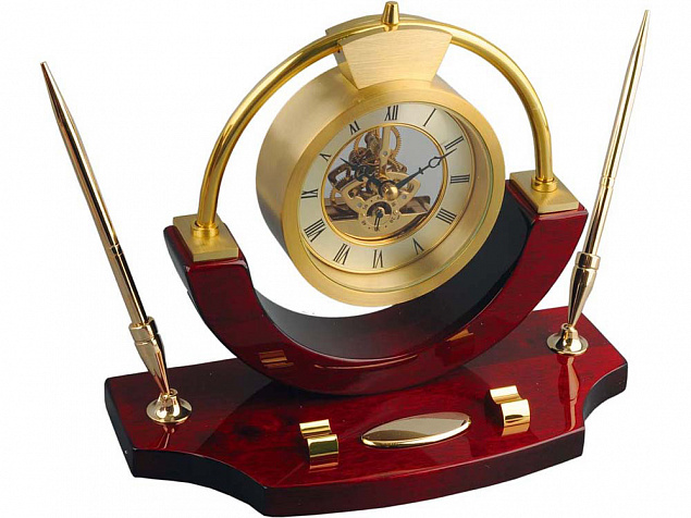 Часы настольные «Люксембург» с логотипом в Астрахани заказать по выгодной цене в кибермаркете AvroraStore