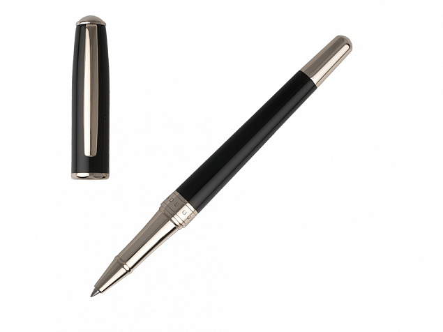 Ручка роллер Essential Lady Black с логотипом в Астрахани заказать по выгодной цене в кибермаркете AvroraStore