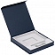 Коробка Memoria под ежедневник, аккумулятор и ручку, синяя с логотипом в Астрахани заказать по выгодной цене в кибермаркете AvroraStore