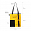 Шоппер Superbag Color (жёлтый с чёрным) с логотипом в Астрахани заказать по выгодной цене в кибермаркете AvroraStore