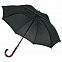 Зонт-трость светоотражающий Reflect, черный с логотипом в Астрахани заказать по выгодной цене в кибермаркете AvroraStore