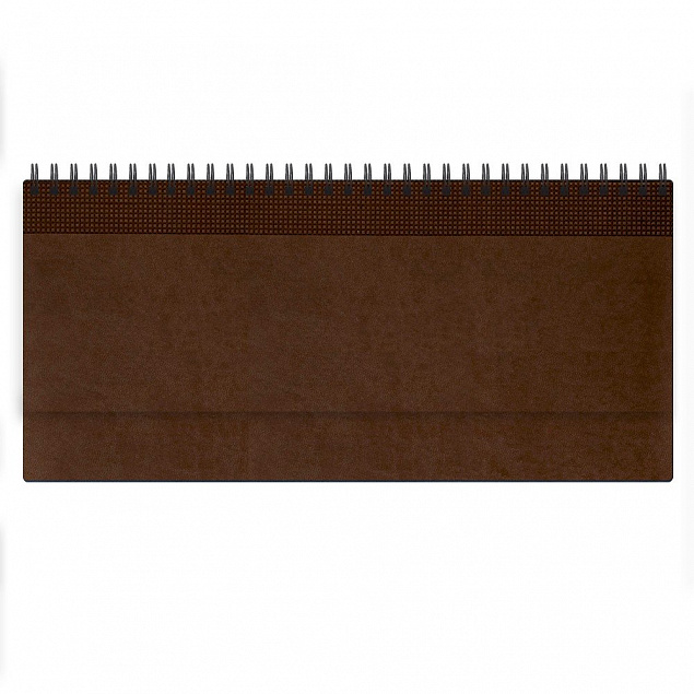Недатированный планинг VELVET 794U(5496) 298x140 мм коричневый (ITALY), календарь до 2019 г. с логотипом в Астрахани заказать по выгодной цене в кибермаркете AvroraStore
