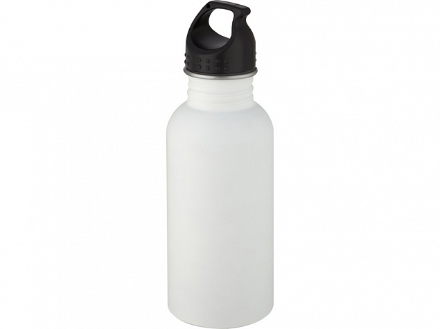 Luca, спортивная бутылка из нержавеющей стали объемом 500 мл, белый с логотипом в Астрахани заказать по выгодной цене в кибермаркете AvroraStore