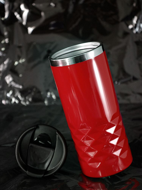 Термостакан Prism, красный с логотипом в Астрахани заказать по выгодной цене в кибермаркете AvroraStore