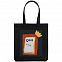Холщовая сумка «Сода», черная с логотипом в Астрахани заказать по выгодной цене в кибермаркете AvroraStore