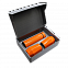 Набор Hot Box E2 grey (оранжевый) с логотипом в Астрахани заказать по выгодной цене в кибермаркете AvroraStore