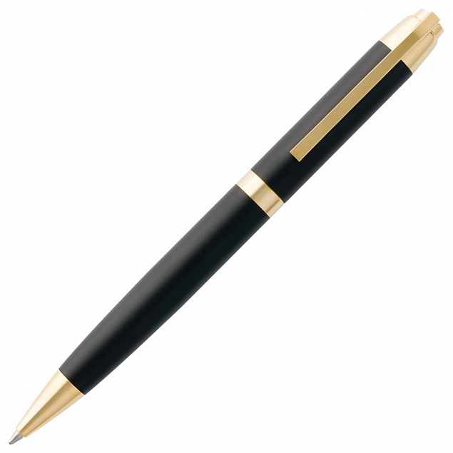 Ручка шариковая Razzo Gold, черная с логотипом в Астрахани заказать по выгодной цене в кибермаркете AvroraStore