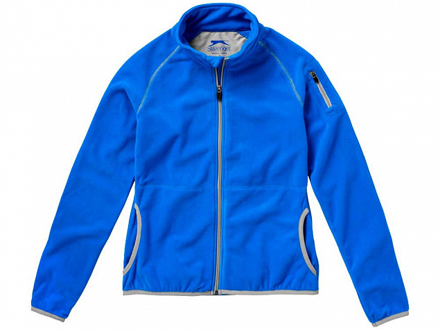 Куртка Drop Shot из микрофлиса женская, небесно-голубой с логотипом в Астрахани заказать по выгодной цене в кибермаркете AvroraStore