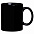 Кружка Promo, черная с логотипом в Астрахани заказать по выгодной цене в кибермаркете AvroraStore