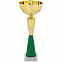 Кубок Kudos, большой, зеленый с логотипом в Астрахани заказать по выгодной цене в кибермаркете AvroraStore