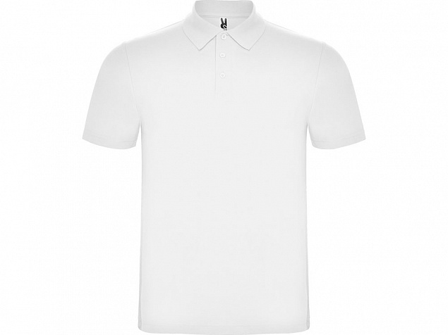 Рубашка поло Austral мужская, белый с логотипом в Астрахани заказать по выгодной цене в кибермаркете AvroraStore