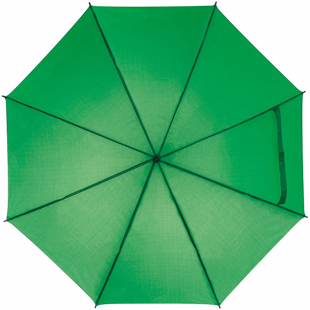 Зонт-трость Lido, зеленый с логотипом в Астрахани заказать по выгодной цене в кибермаркете AvroraStore