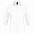 Рубашка женская с рукавом 3/4 EFFECT 140, белая с логотипом в Астрахани заказать по выгодной цене в кибермаркете AvroraStore