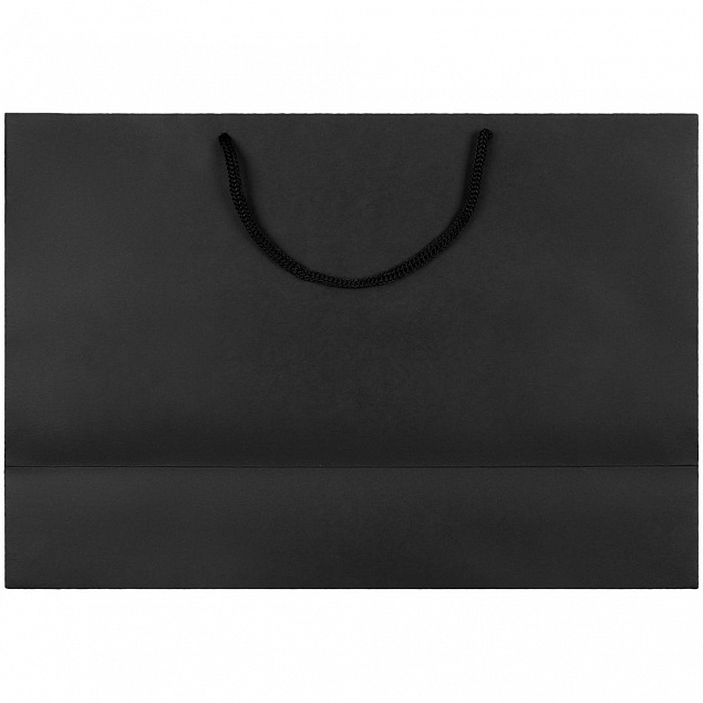Пакет бумажный Bicolor, белый с черным с логотипом в Астрахани заказать по выгодной цене в кибермаркете AvroraStore
