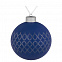 Елочный шар King, 10 см, синий с логотипом в Астрахани заказать по выгодной цене в кибермаркете AvroraStore