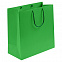 Пакет бумажный Porta, большой, зеленый с логотипом в Астрахани заказать по выгодной цене в кибермаркете AvroraStore