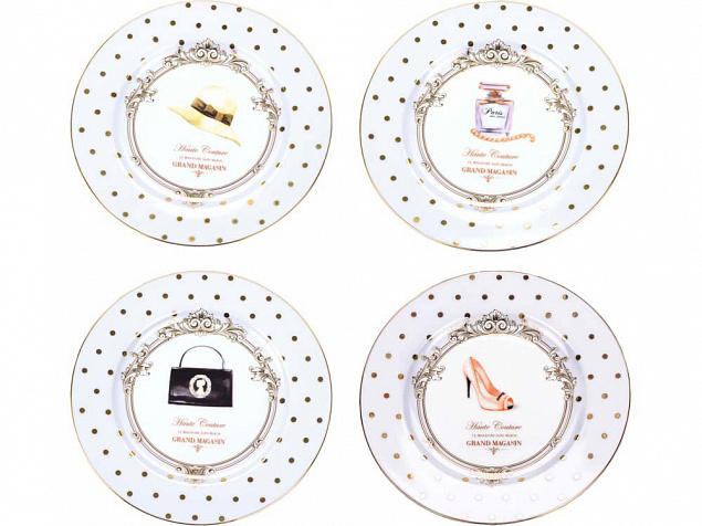 Набор  десертных тарелок «Женский каприз» с логотипом в Астрахани заказать по выгодной цене в кибермаркете AvroraStore