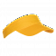 Козырек Козырёк 25U Жёлтый с логотипом в Астрахани заказать по выгодной цене в кибермаркете AvroraStore