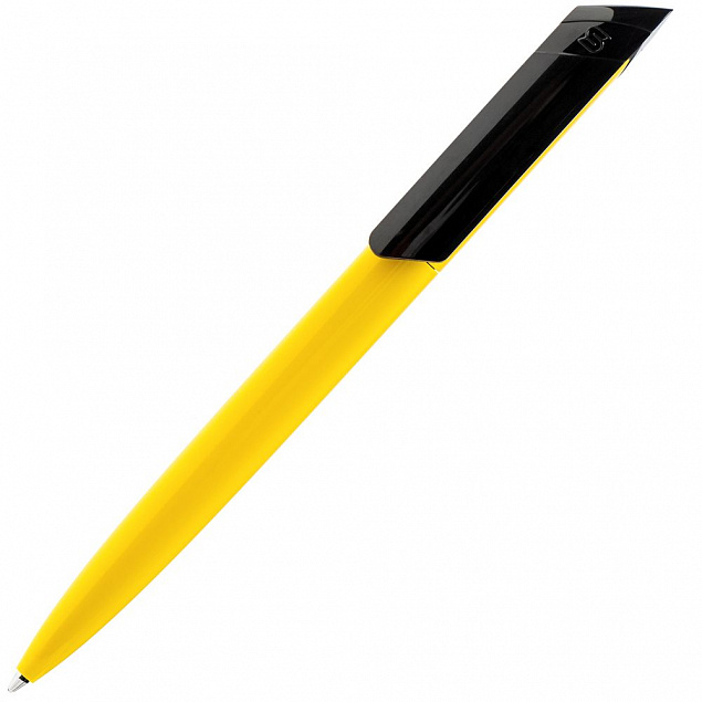 Ручка шариковая S Bella Extra, желтая с логотипом в Астрахани заказать по выгодной цене в кибермаркете AvroraStore