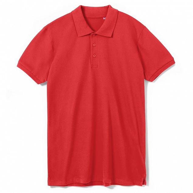 Рубашка поло мужская PHOENIX MEN, красная с логотипом в Астрахани заказать по выгодной цене в кибермаркете AvroraStore