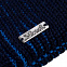 Шапка Nobilis, темно-синяя с синим с логотипом в Астрахани заказать по выгодной цене в кибермаркете AvroraStore