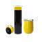 Набор Hot Box Duo CB grey (черный с желтым) с логотипом в Астрахани заказать по выгодной цене в кибермаркете AvroraStore