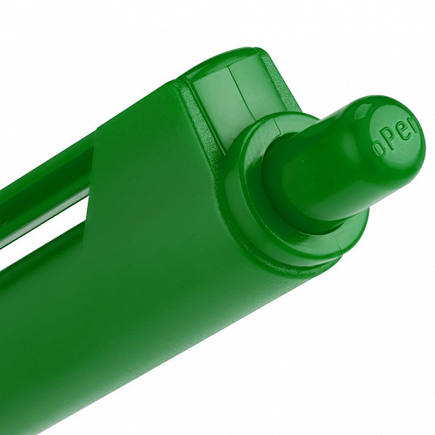 Ручка шариковая Hint, зеленая с логотипом в Астрахани заказать по выгодной цене в кибермаркете AvroraStore