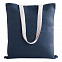 Холщовая сумка на плечо Juhu, синяя с логотипом в Астрахани заказать по выгодной цене в кибермаркете AvroraStore