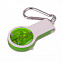 Брелок со свистком, фонариком и светоотражателем FLOYKIN на карабине, зеленый с белым,3,7х6,7х1,5см с логотипом в Астрахани заказать по выгодной цене в кибермаркете AvroraStore