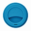 Стакан с крышкой PLA, 350 мл, синий с логотипом в Астрахани заказать по выгодной цене в кибермаркете AvroraStore