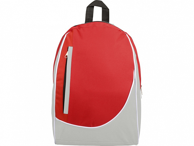 Рюкзак Джек, светло-серый/красный с логотипом в Астрахани заказать по выгодной цене в кибермаркете AvroraStore