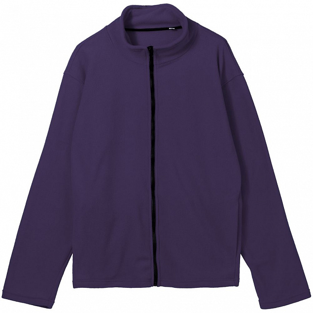Куртка флисовая унисекс Manakin, фиолетовая с логотипом в Астрахани заказать по выгодной цене в кибермаркете AvroraStore