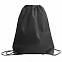 Рюкзак мешок с укреплёнными уголками BY DAY, черный, 35*41 см, полиэстер 210D с логотипом в Астрахани заказать по выгодной цене в кибермаркете AvroraStore